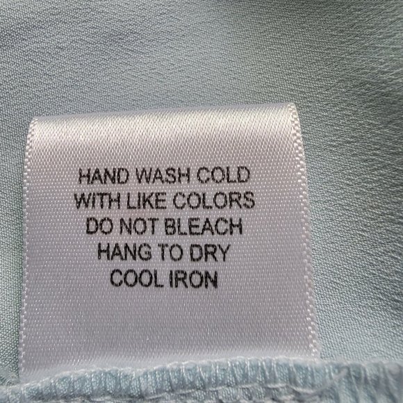 ModCloth Blue Yellow Floral Chiffon Lined High-Low Dress Large - Picture 6 of 10